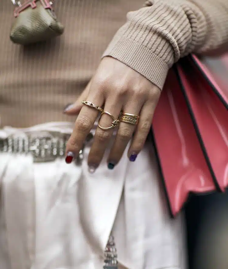 anelli inverno street style milano