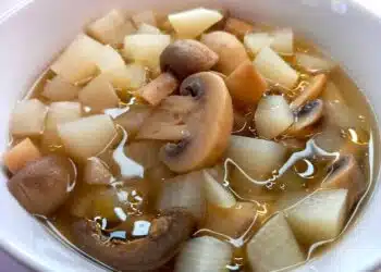 zuppa di funghi e rape