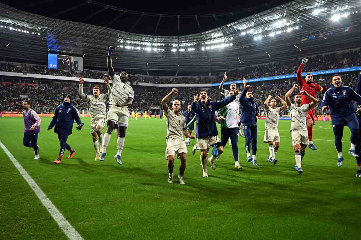 i calciatori della nazionale di calcio italiana maschile