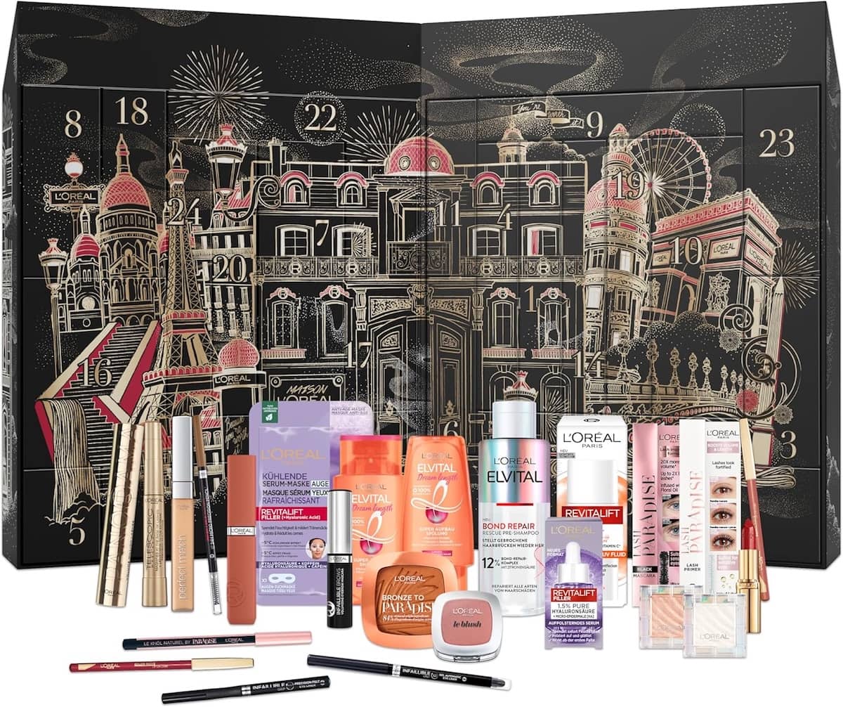 calendario dell'avvento beauty l'oreal 2024 amazon