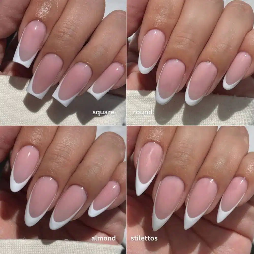 french manicure forme unghie