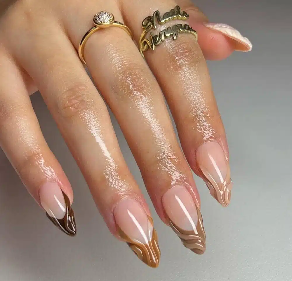 french nail art 3d 2024