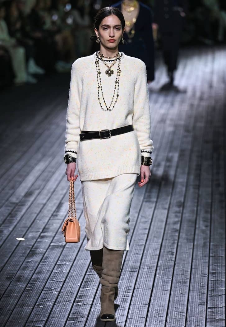 vestiti chanel moda inverno 2025