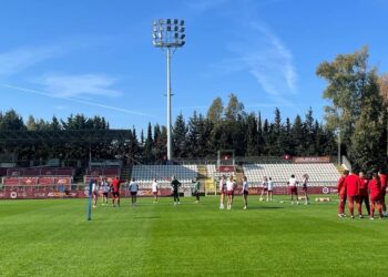 Roma-OL ultimo allenamento Champions