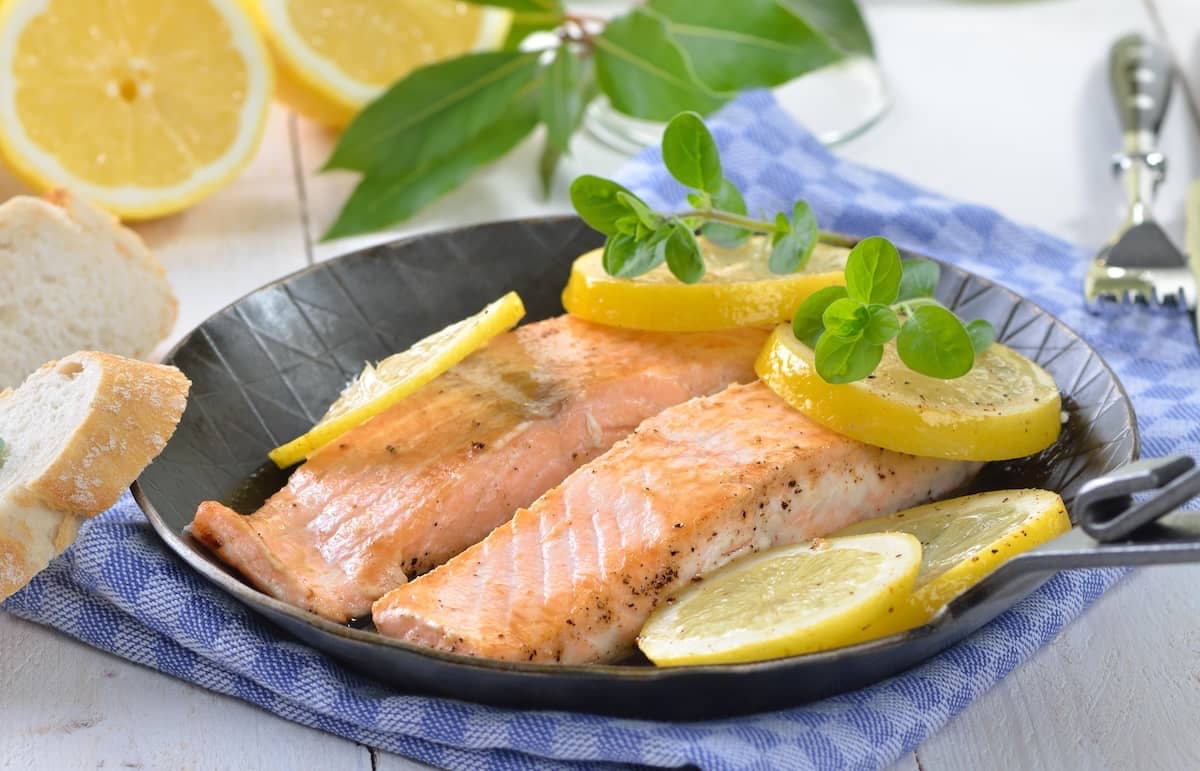tranci di salmone al forno con limone 