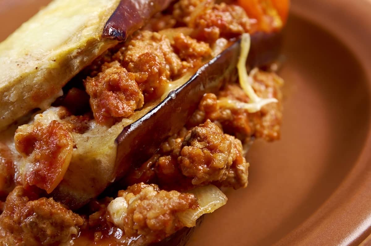 moussaka semplice carne e besciamella