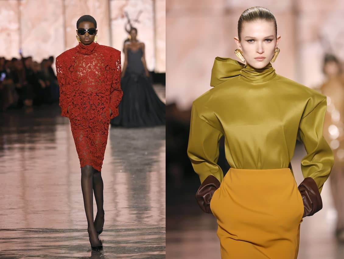 vestiti saint laurent donna inverno 2025 2026