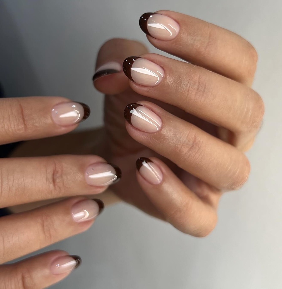 french manicure invernale 2025 2026