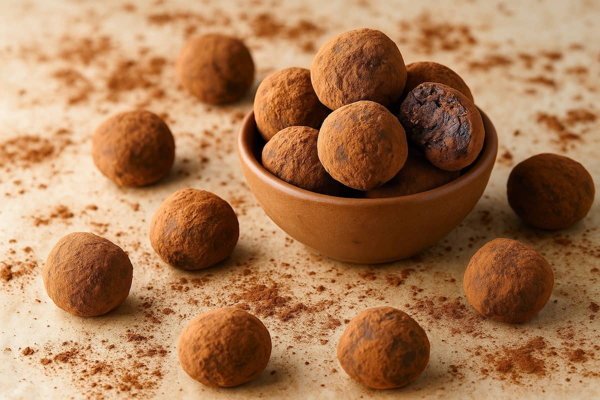 tartufini di castagne fatti in casa 