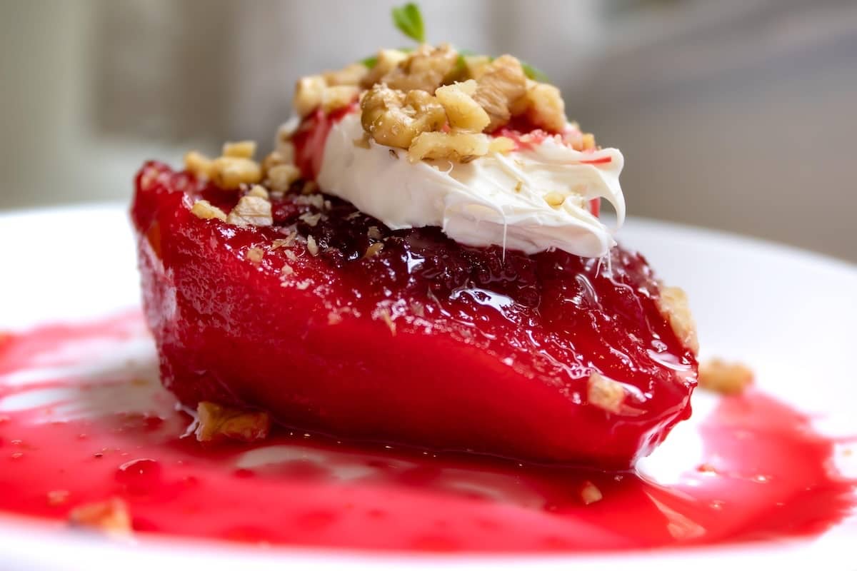 mele cotogne cotte con panna dolce turco ayva tatlısı