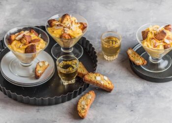 tiramisù ai cantucci vin santo e zabaione