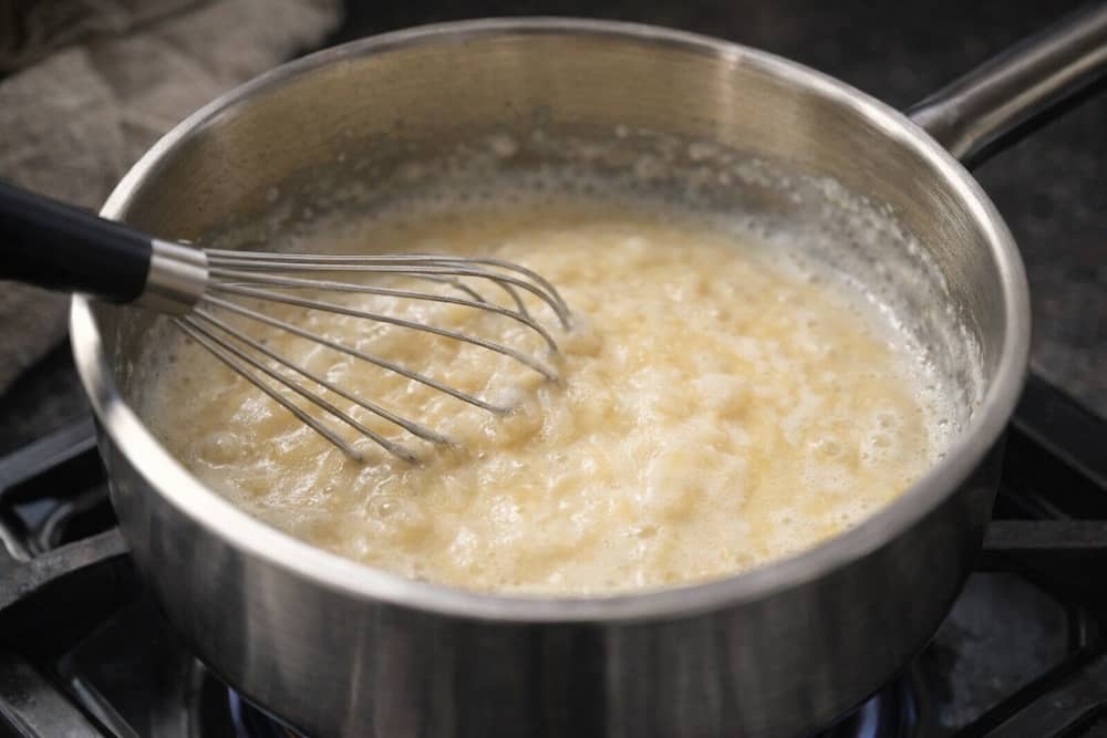 preparazione roux mac and cheese